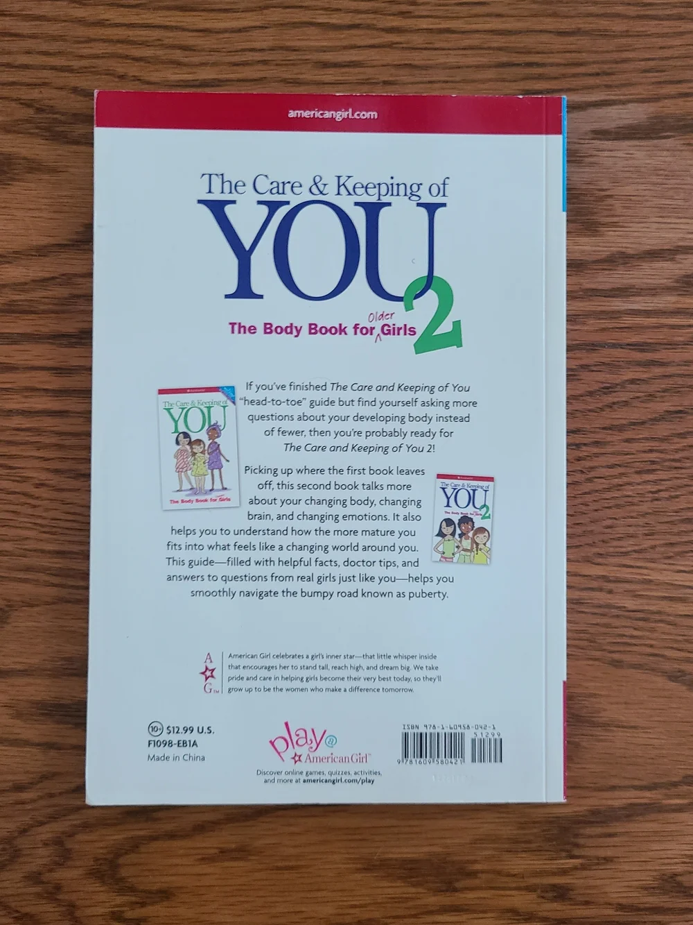American Girl The Care & Keeping of You Books 2